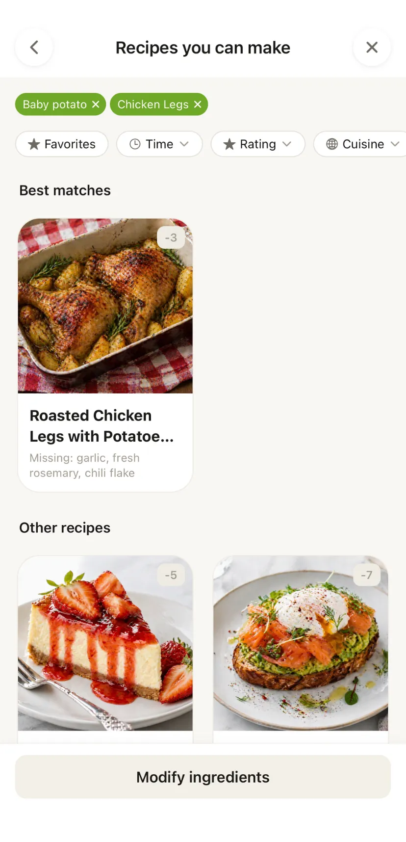 Ingredient Search